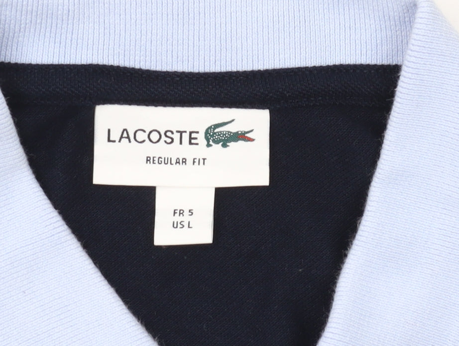 Lacoste Men's Multicoloured Cotton Polo Shirt Size L