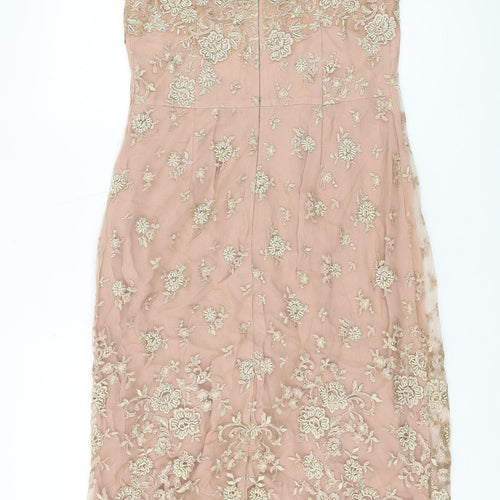 Phase Eight Women Beige Slip Dress Size 12