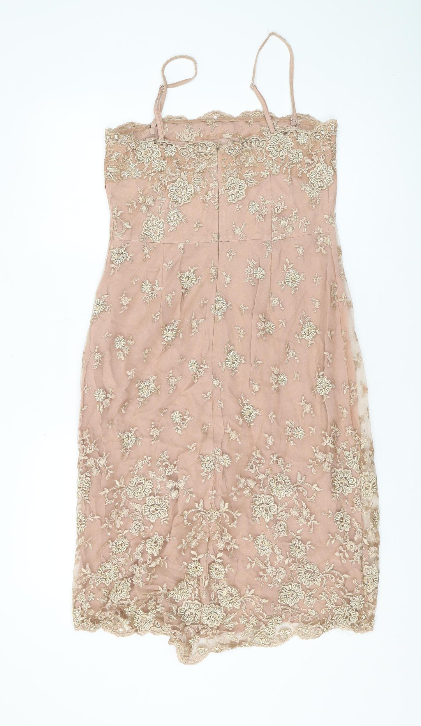 Phase Eight Women Beige Slip Dress Size 12