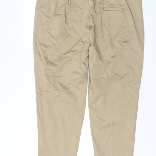 Marks and Spencer Women's Beige Chino Trousers Size 20