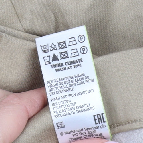 Marks and Spencer Women's Beige Chino Trousers Size 20