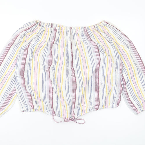GAP Women's XS Multicoloured Striped Blouse