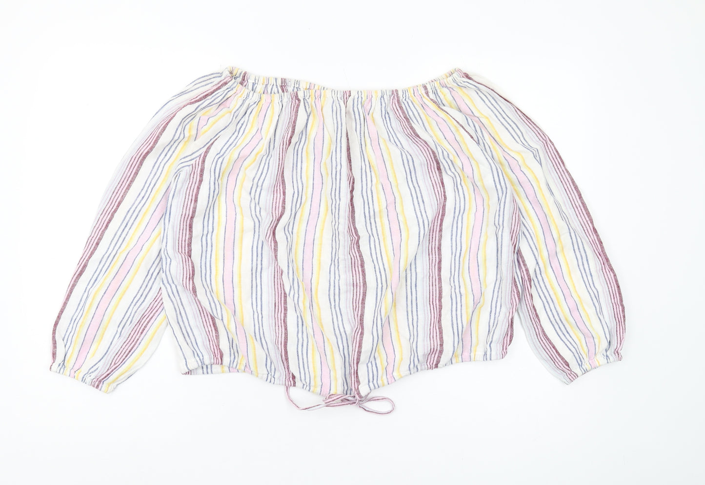 GAP Women's XS Multicoloured Striped Blouse