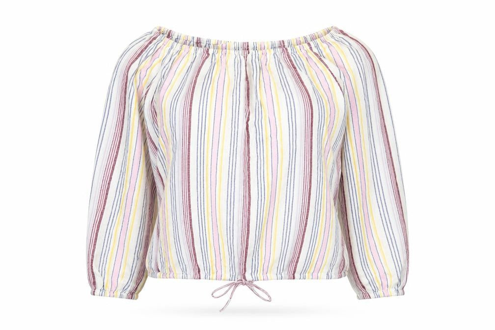 Front view of Gap Women's XS Multicoloured Striped Blouse