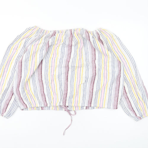 GAP Women's XS Multicoloured Striped Blouse