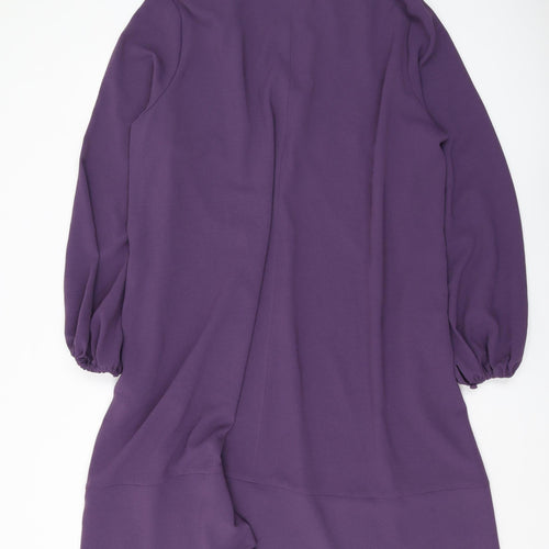 Mat. Women's Purple Long Sleeve Dress M