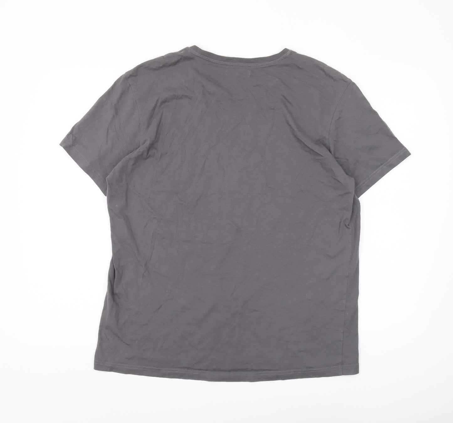 Firetrap Men's XL Grey Motorcycle Graphic T-Shirt