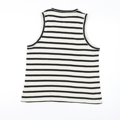 Mint Velvet Women's Black Striped Tank Top XL Jersey