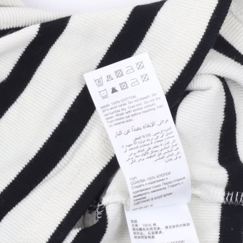 Mint Velvet Women's Black Striped Tank Top XL Jersey