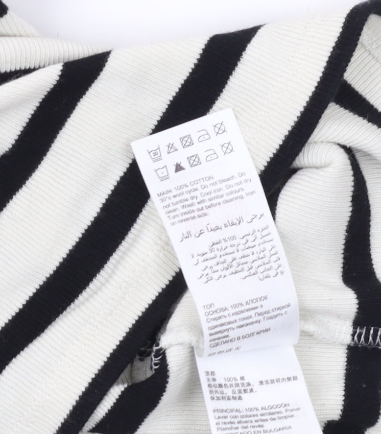 Mint Velvet Women's Black Striped Tank Top XL Jersey