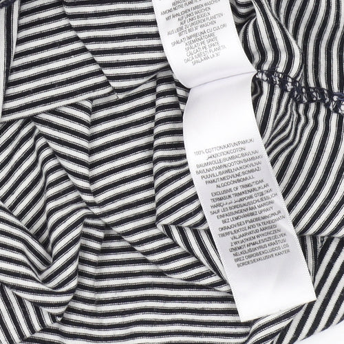 Jasper Conran Men's M Black Striped Polo Shirt