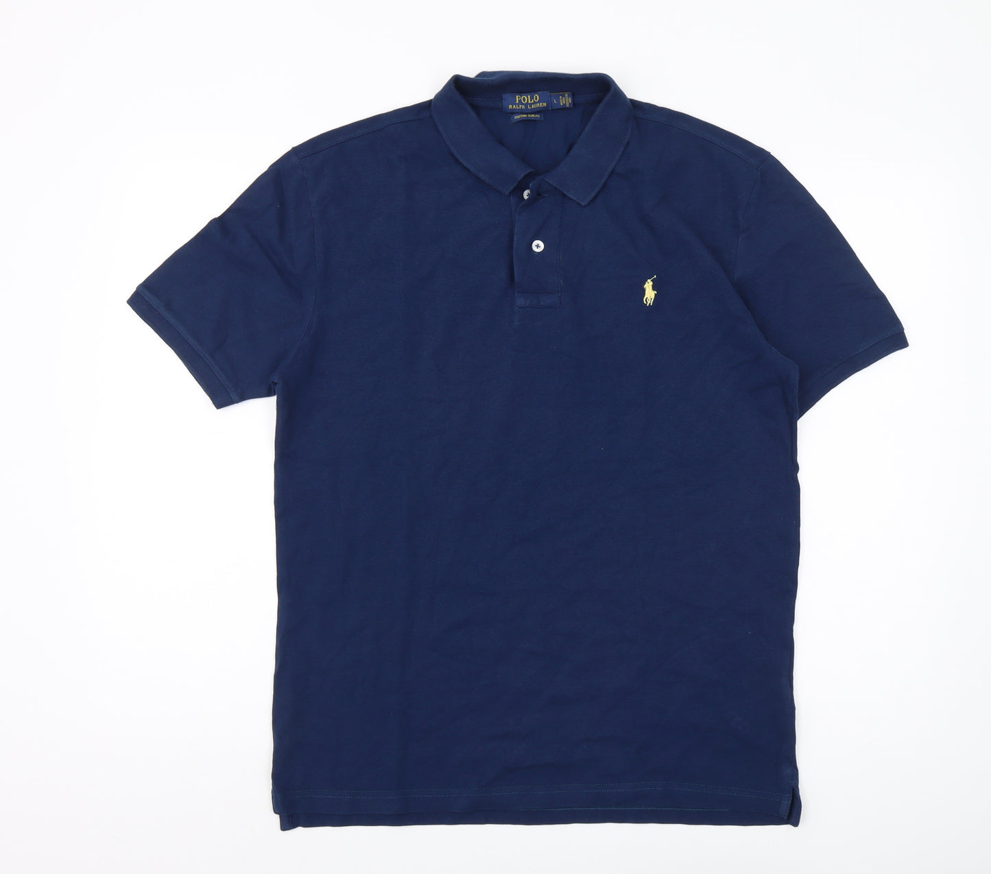 Ralph Lauren Men's Blue Polo, Size L, Classic Fit