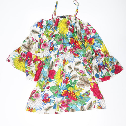 PrettyLittleThing Women's Floral A-Line Dress, Size 10