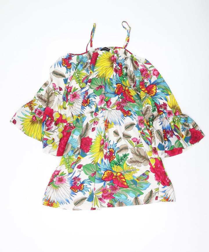 PrettyLittleThing Women's Floral A-Line Dress, Size 10