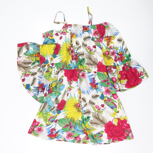 PrettyLittleThing Women's Floral A-Line Dress, Size 10
