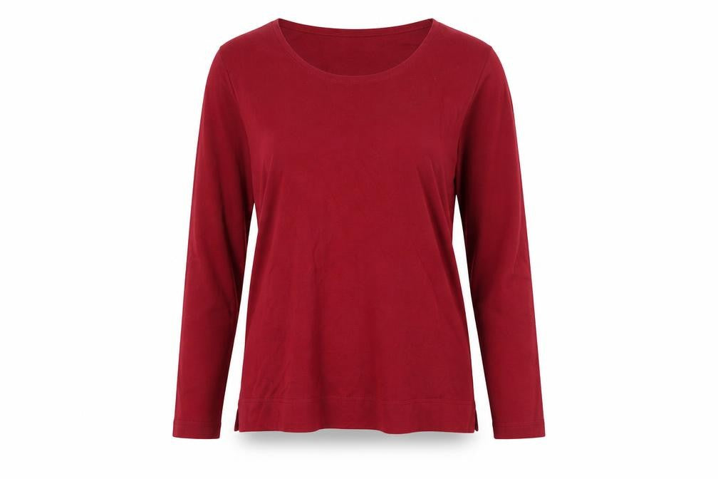 Front view of Cotswold Collections Red Women's XS Cotton Top