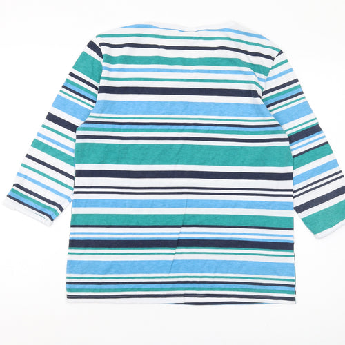 Anne de Lançay Women's Multicoloured Striped T-Shirt M