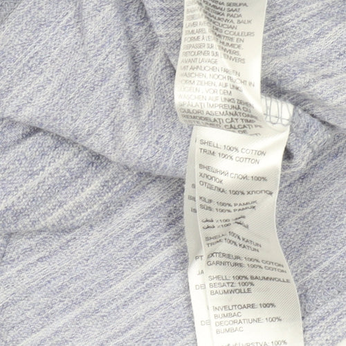 Jasper Conran Men's Blue Striped Polo Shirt S