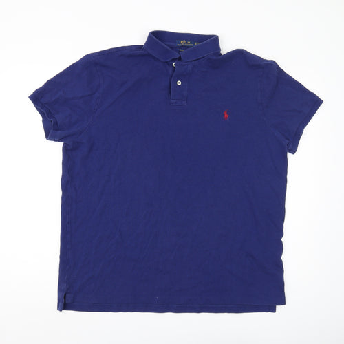 Ralph Lauren Men's Blue Slim Fit Polo Shirt XL