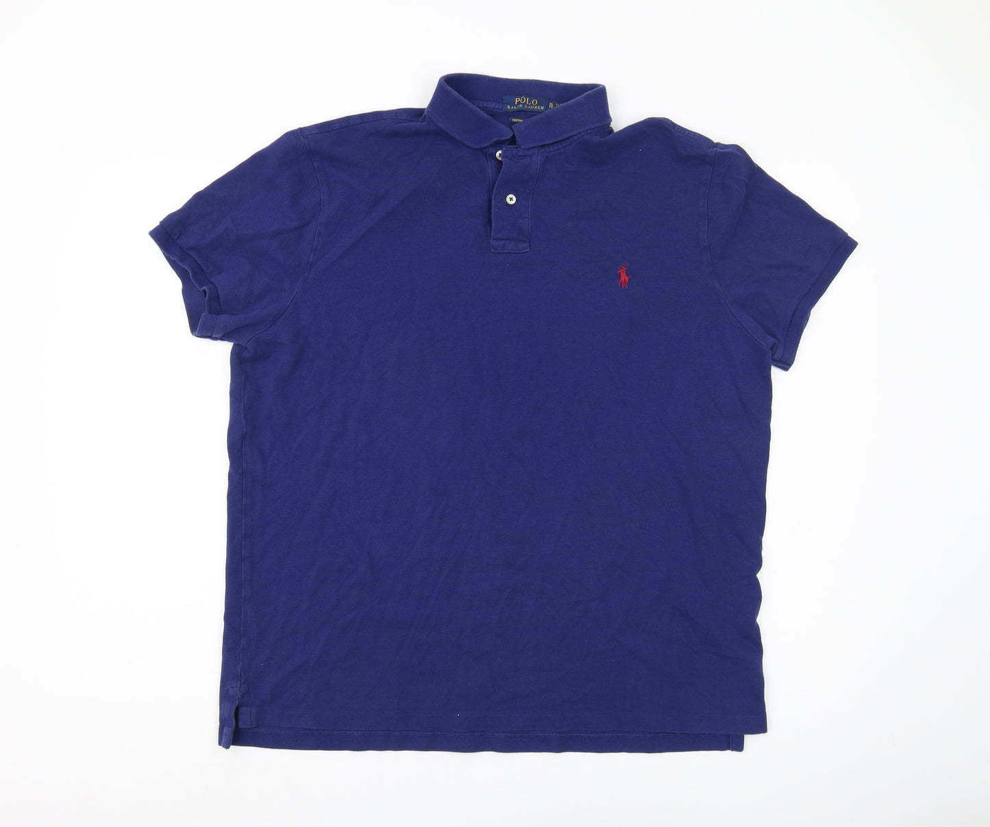 Ralph Lauren Men's Blue Slim Fit Polo Shirt XL