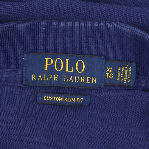 Ralph Lauren Men's Blue Slim Fit Polo Shirt XL