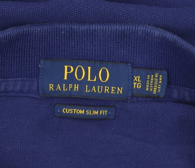 Ralph Lauren Men's Blue Slim Fit Polo Shirt XL