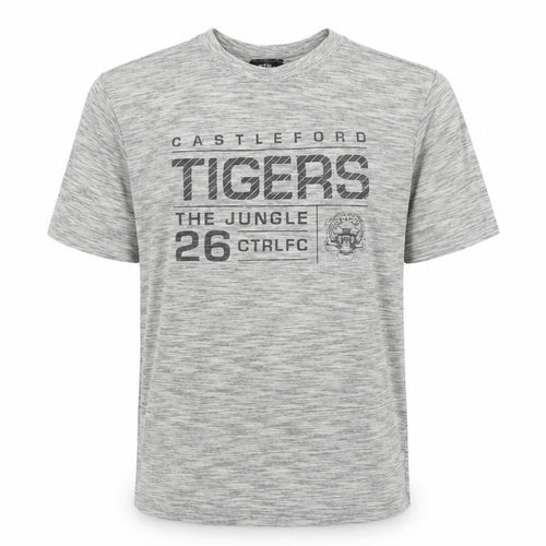 Castleford Tigers Men's Grey S Logo T-Shirt