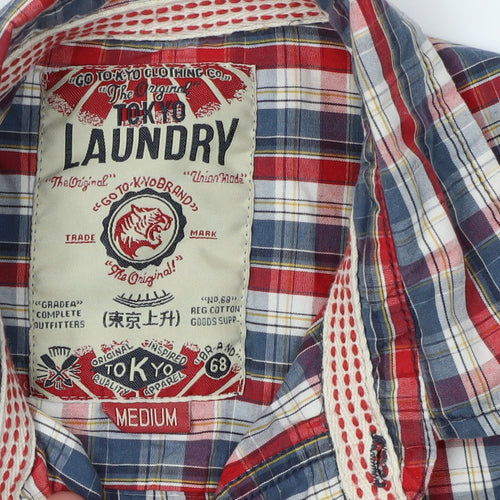 Tokyo Laundry Men's Multicoloured Plaid Shirt M