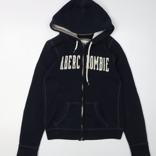 Abercrombie & Fitch Women's L Black Full Zip Hoodie