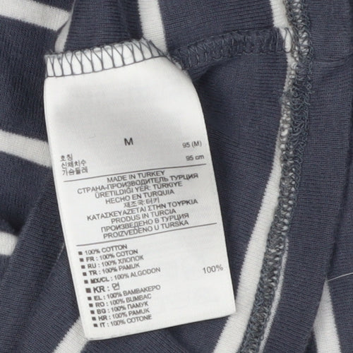 Gap Women's Blue Striped T-Shirt Dress M