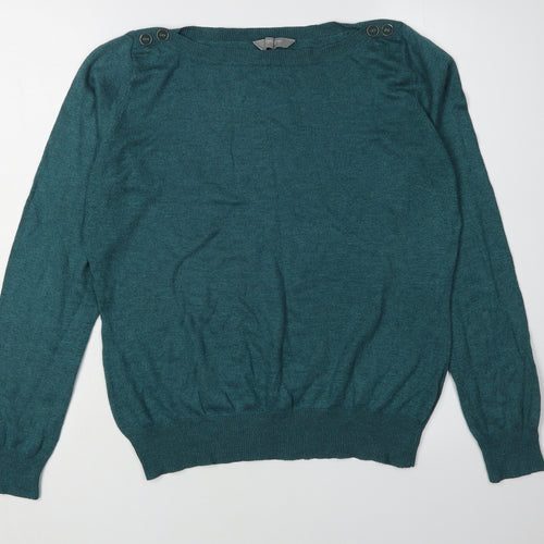 BHS Women's Green Pullover Jumper Size 12