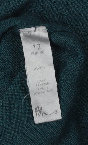 BHS Women's Green Pullover Jumper Size 12