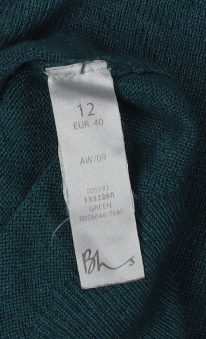 BHS Women's Green Pullover Jumper Size 12