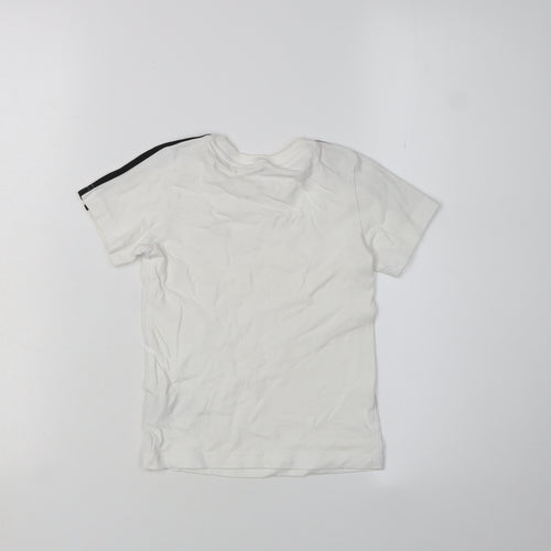Adidas Boys White T-Shirt, Age 2-3 Years, Casual Pullover