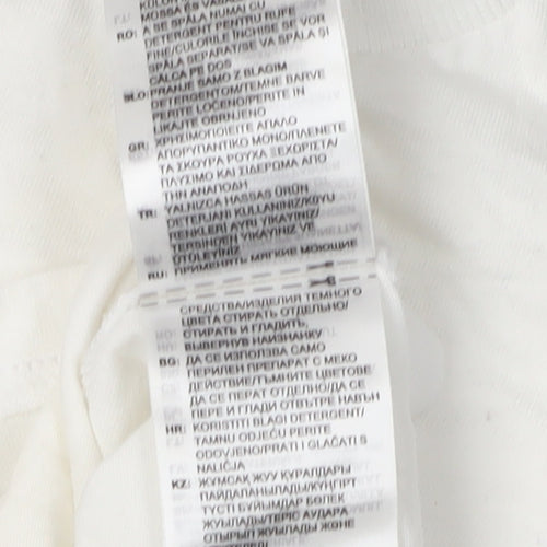 Adidas Boys White T-Shirt, Age 2-3 Years, Casual Pullover