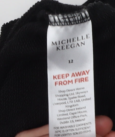 Michelle Keegan Women's Black Pullover Sweatshirt - Size 12