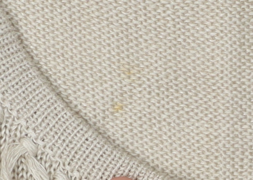 Minuet Women's Beige Knit Linen Tank Top Size 14