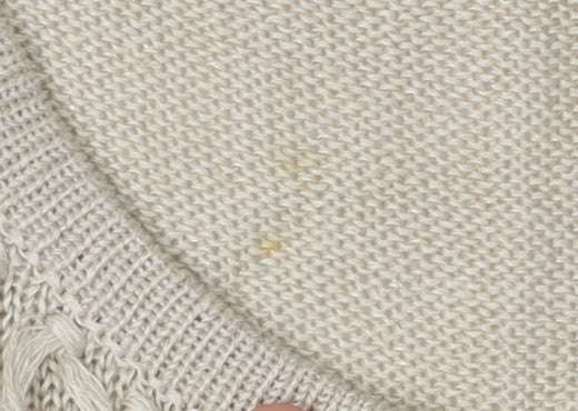 Minuet Women's Beige Knit Linen Tank Top Size 14