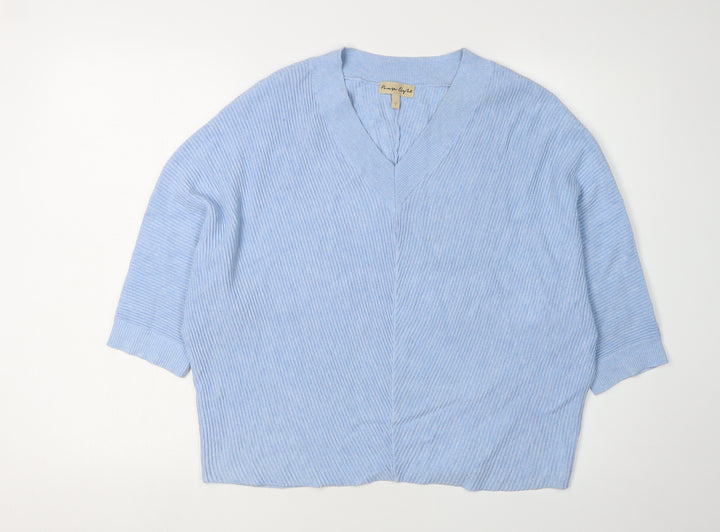 Phase Eight Women's Blue V-Neck Cardigan, Size S