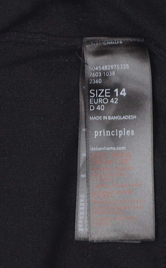 Principles Women's Black Cardigan Size 14