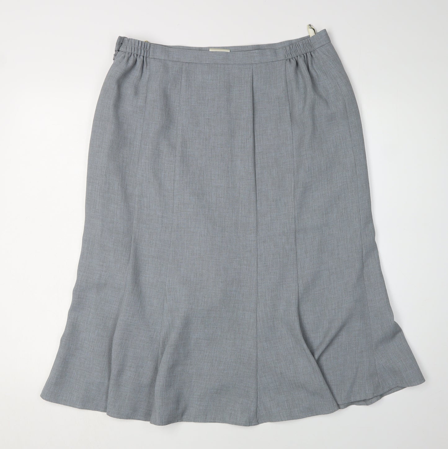 Eastex Women's Grey Midi Skirt Size 14 Workwear