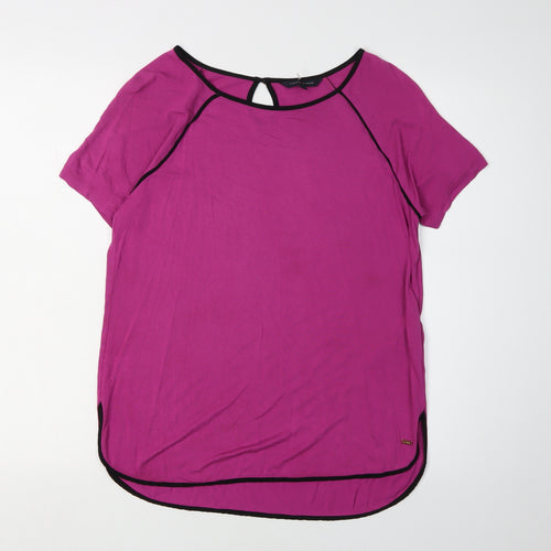 Tommy Hilfiger Women's Purple Short Sleeve T-Shirt