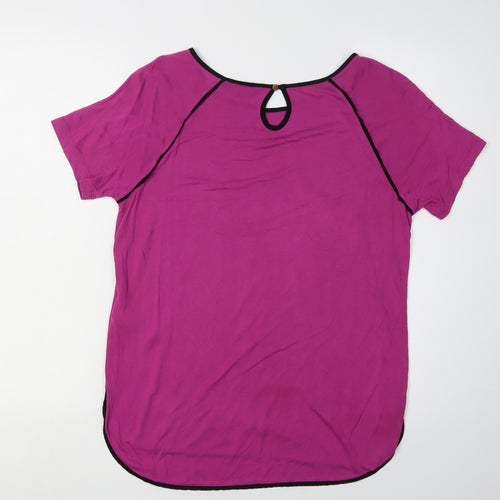 Tommy Hilfiger Women's Purple Short Sleeve T-Shirt