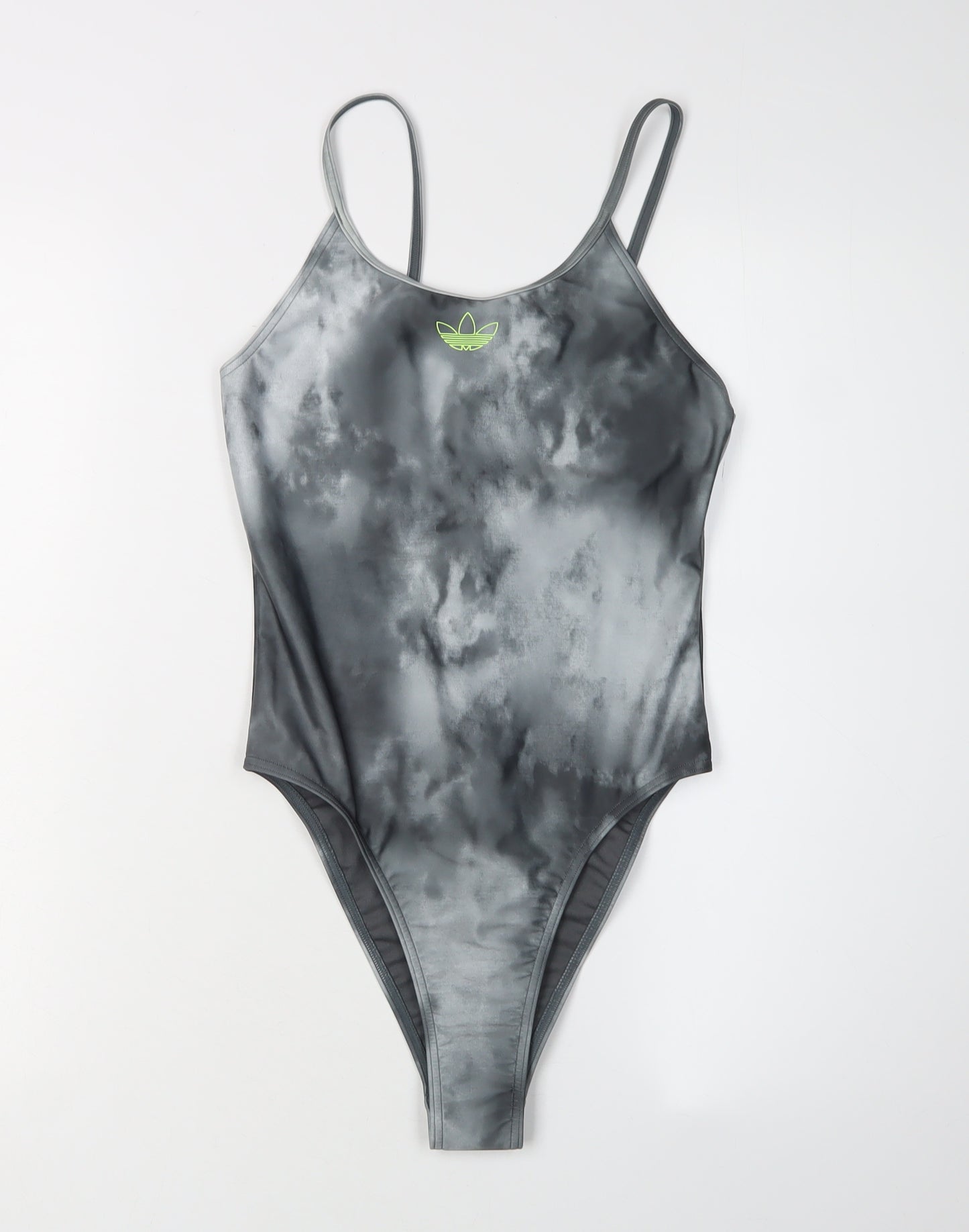 Adidas Women's Grey Tie Dye One Piece Swimsuit Size 8