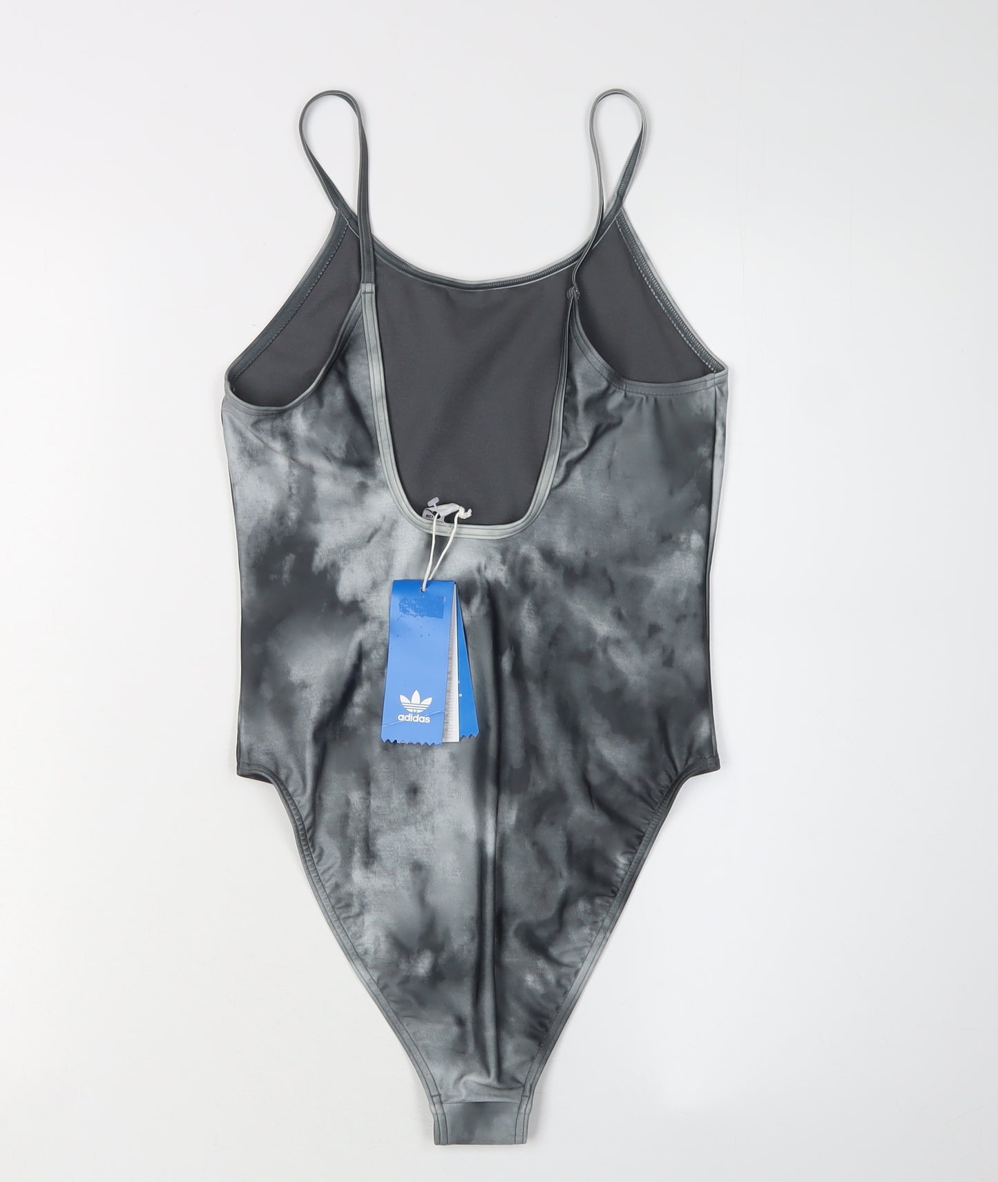 Adidas Women's Grey Tie Dye One Piece Swimsuit Size 8