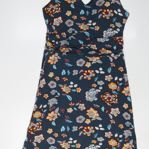 Jos Barnes Women's Multicoloured Floral Shift Dress Size 12