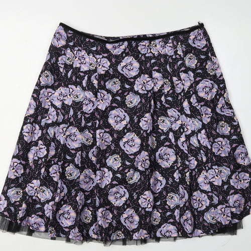 Whistles Women's Multicoloured Silk Floral Skirt Size 12