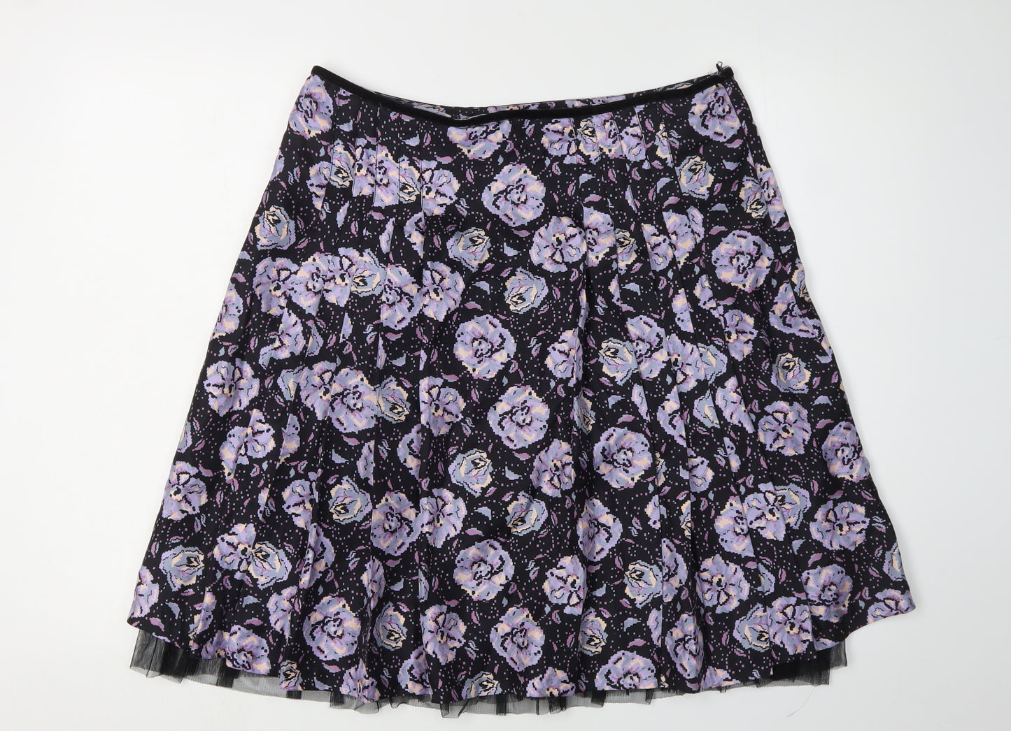 Whistles Women's Multicoloured Silk Floral Skirt Size 12
