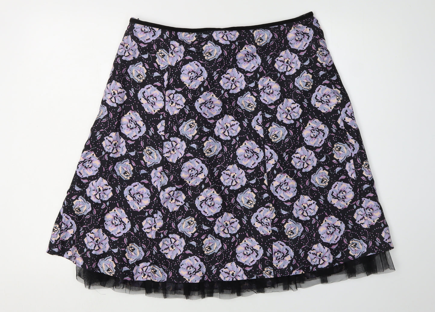 Whistles Women's Multicoloured Silk Floral Skirt Size 12