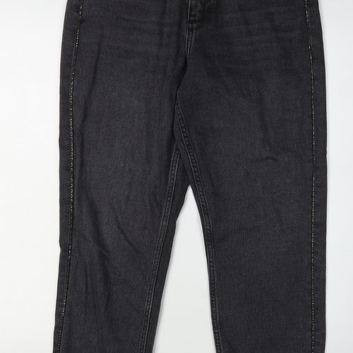 AllSaints Women’s Black Straight Jeans Size 28